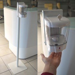 Poste com Dispensador de Álcool-gel Automático