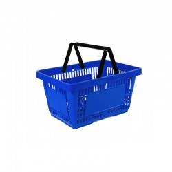 Cesta de Compras com Pegas - 22L - Azul