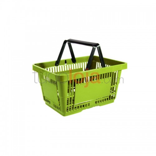 Cesta de Compras com Pegas - 22L - Verde