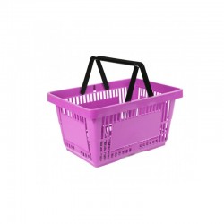 Cesta de Compras com Pegas - 22L - Magenta