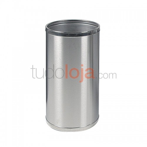 Papeleira redonda com aro inox - 23L