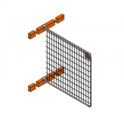 separador em rede metálica para rack